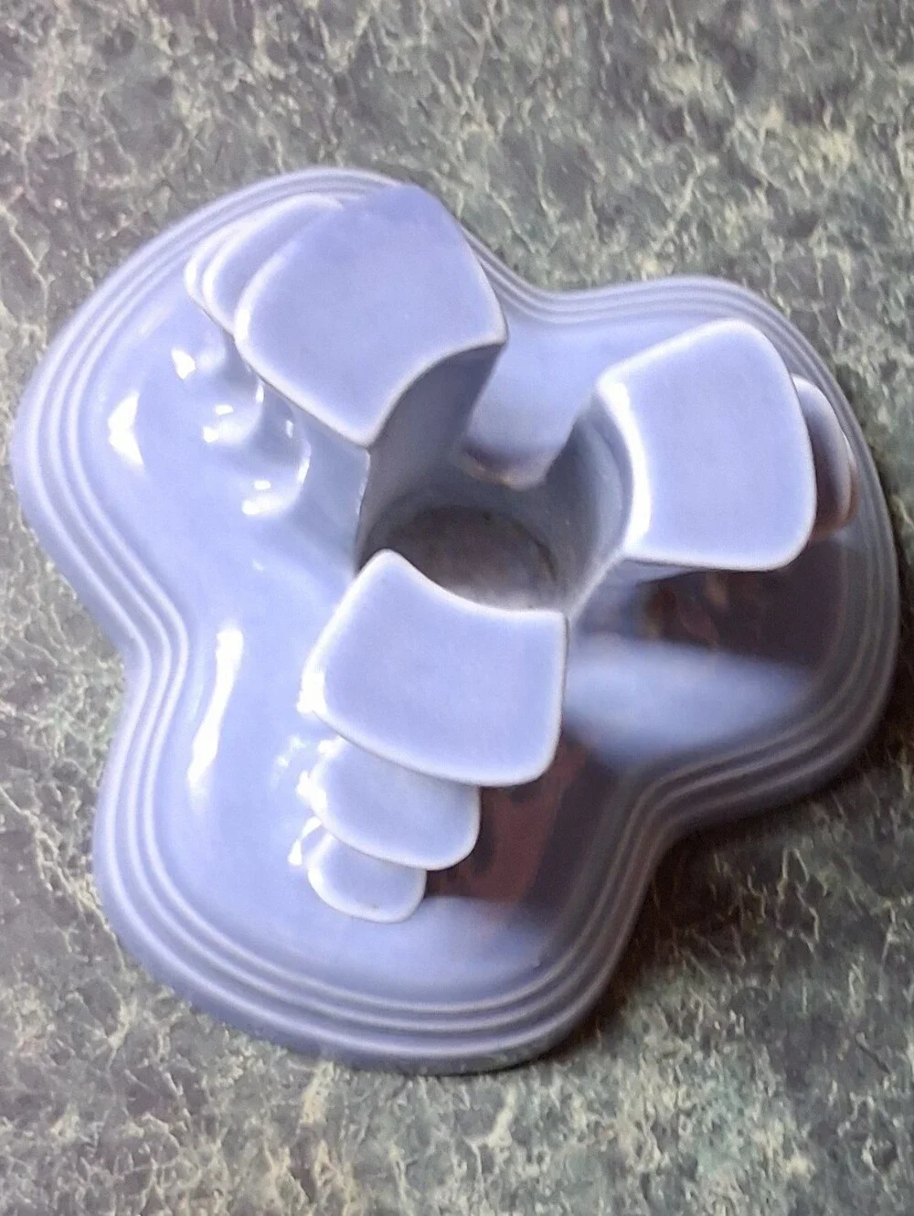 Fiesta USA Pottery Blue Tripod Candle Holder